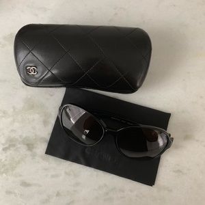 Authentic Chanel Sunglasses with pearls